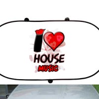 Prednji auto suncobran I Love House Music | House | Music